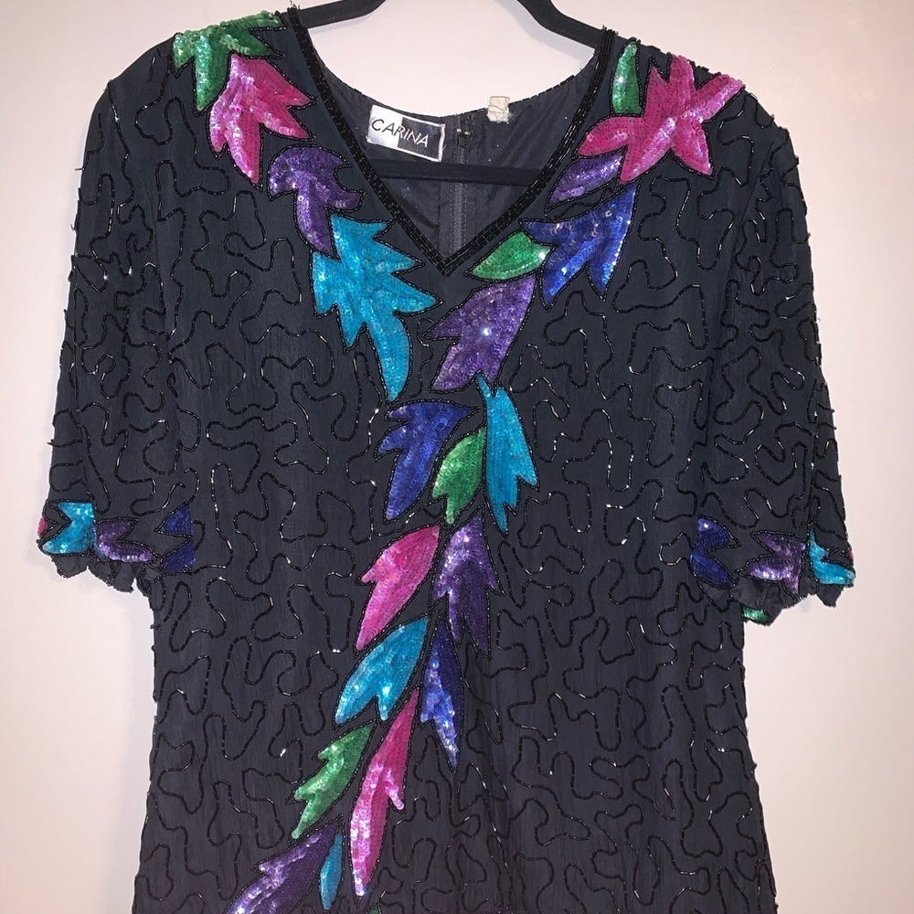 Vintage Carina Beaded Blouse